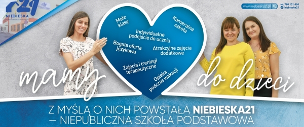 Uroczyste otwarcie NIEPUBLICZNEJ SZKOŁY PODSTAWOWEJ - NIEBIESKA 21